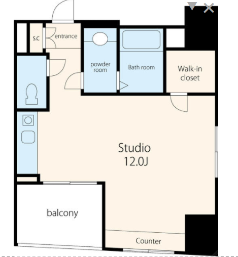 ボルト銀座レジデンス　205号室　間取り