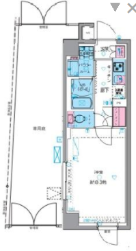 ジェノヴィア四谷三丁目グリーンヴェール　109号室　間取り