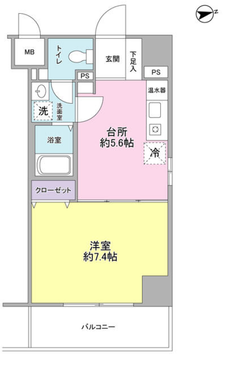 ヴェルデ東日本橋　301号室　間取り