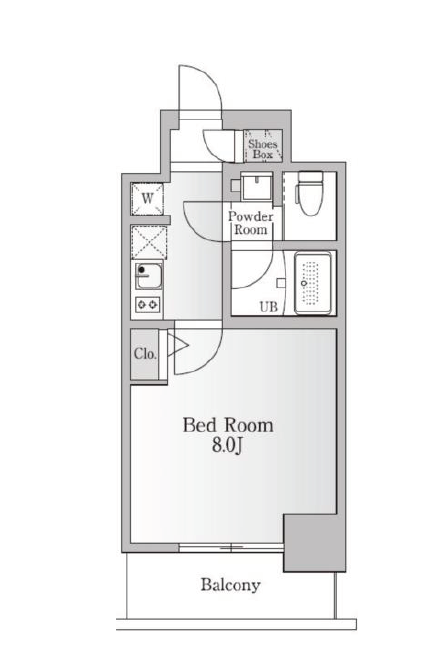 NTPRレジデンス芝浦三丁目　504号室　間取り