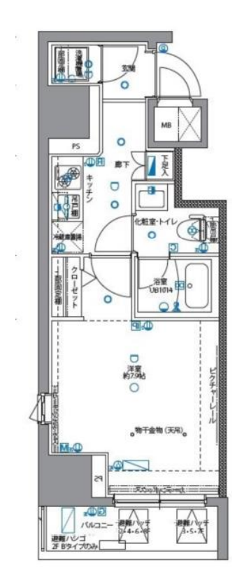 パティーナ月島　503号室　間取り