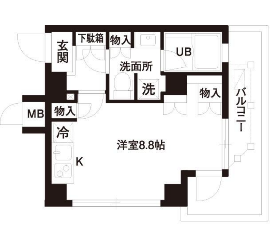レジディア白金高輪　805号室　間取り