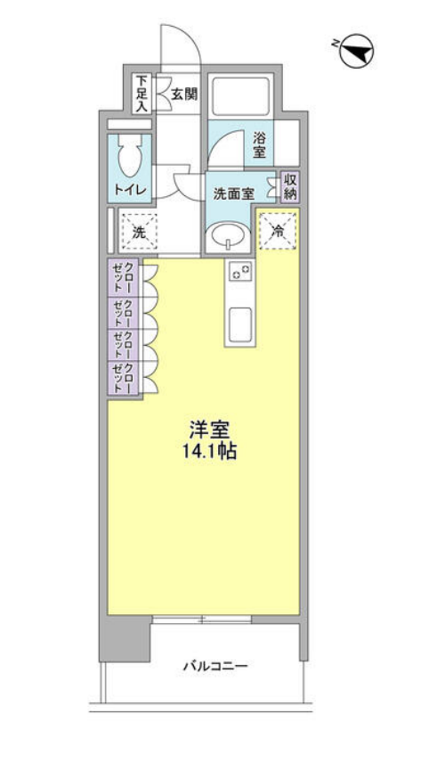 コンフォリア西麻布　302号室　間取り