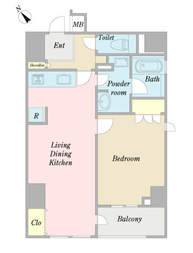 プロシード西新宿　305号室　間取り