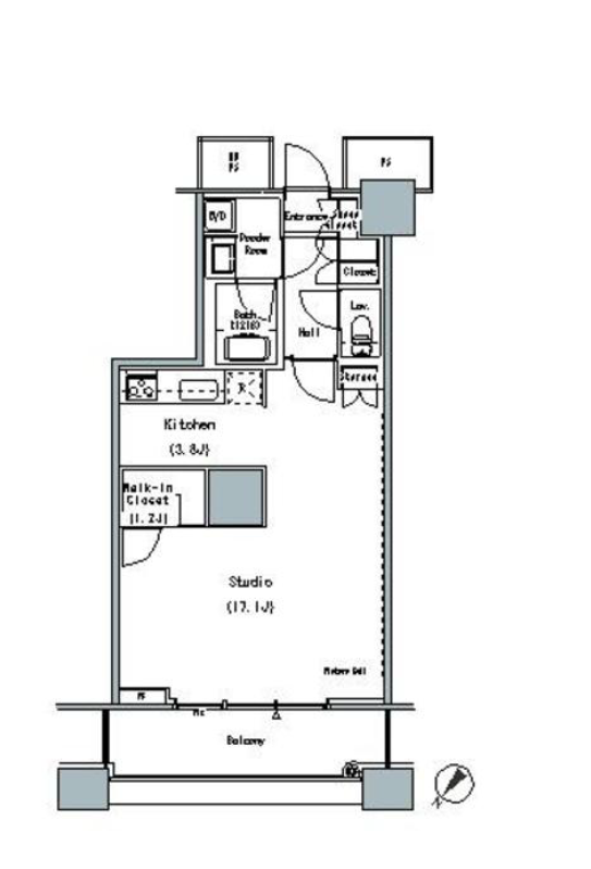 THE TOKYO TOWERS MID TOWER　1620号室　間取り