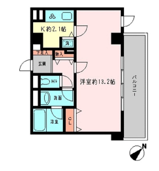 コロネード市ヶ谷　307号室　間取り