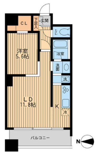 ドゥーエ清澄白河　302号室　間取り