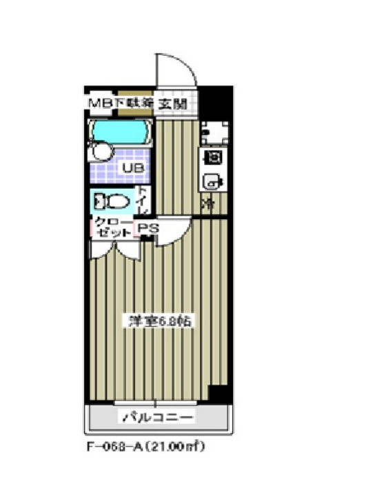 レジディア木場　813号室　間取り