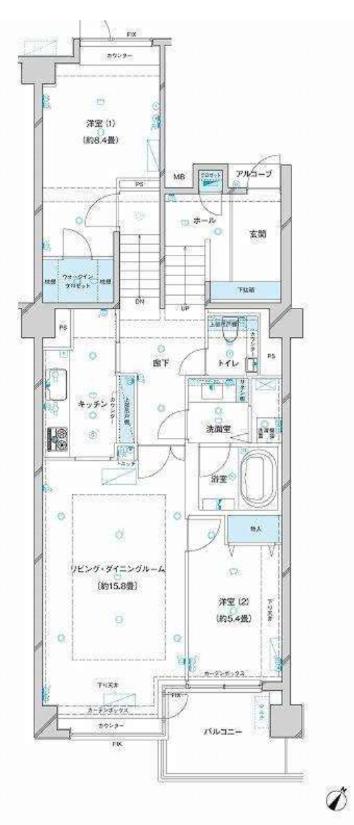 参宮橋マンション　313号室　間取り