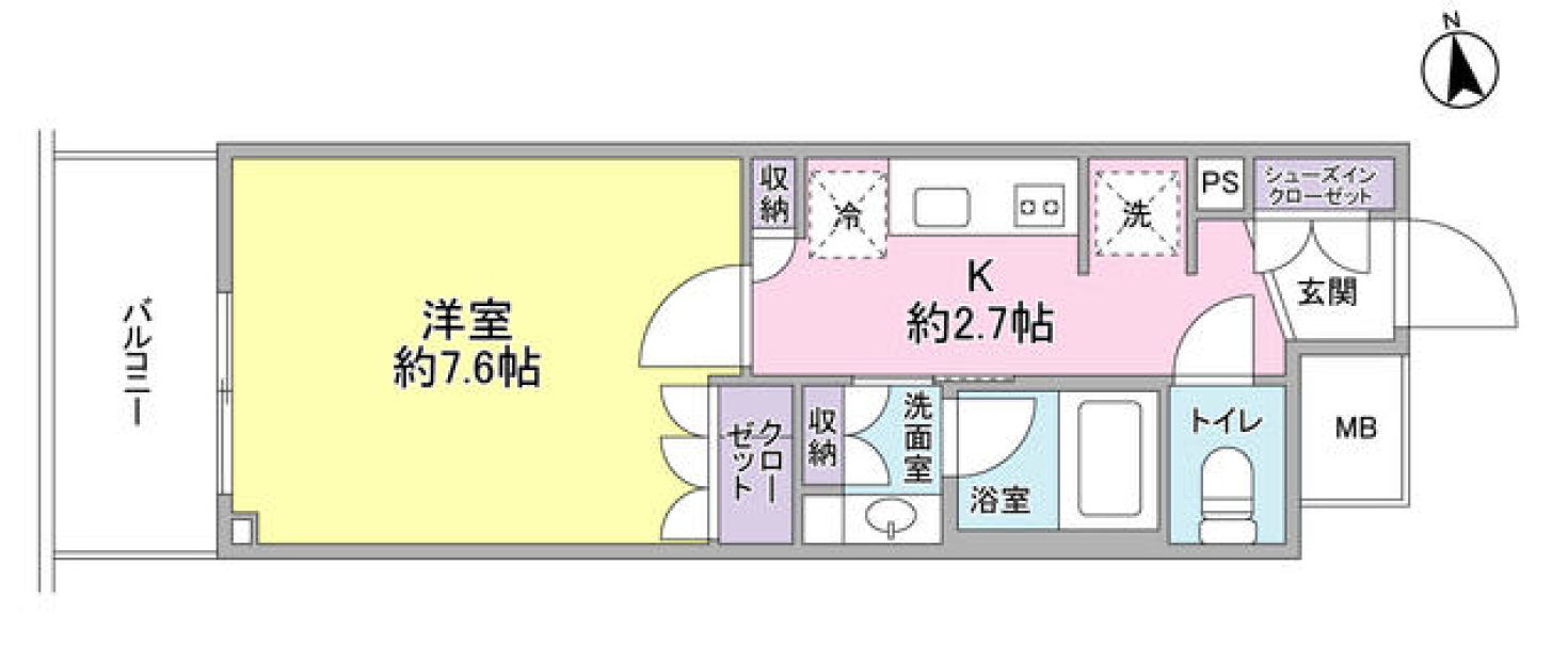 スタイリオ品川中延　1112号室　間取り