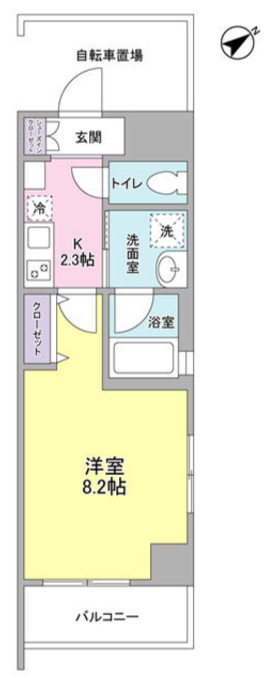 メゾンピオニー都立大学　1001号室　間取り